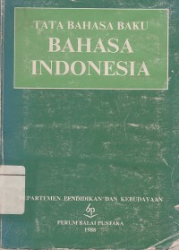 Image of Tata Bahasa Baku Bahasa Indonesia