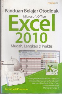 Image of Panduan Belajar Otodidak Microsoft Office Excel 2010