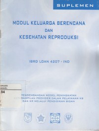 Image of Modul Keluarga Berencana dan Kesehatan Reproduksi