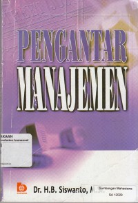 Image of Pengantar Manajemen
